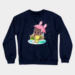 Raincoat Cat Crewneck Sweatshirt